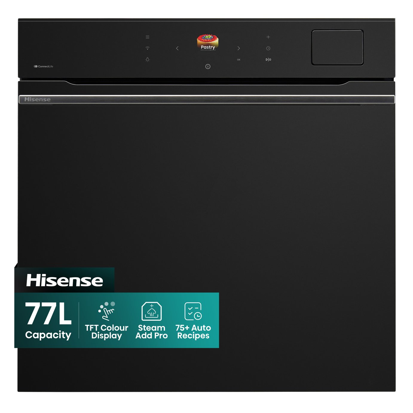 Hisense BAS6AH8BUKWF Built-In Single Electric Oven - Black