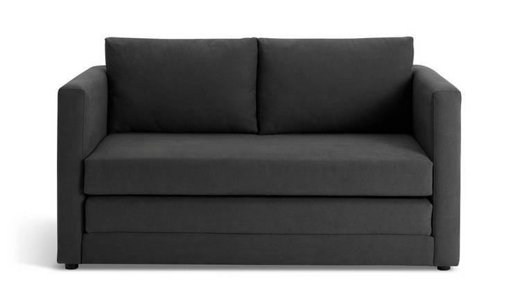 Argos Home Lucy Fabric Sofa Bed -  Charcoal