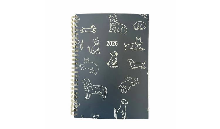 Argos Home Dogs Print A5 Week To Page 2026 Diary 