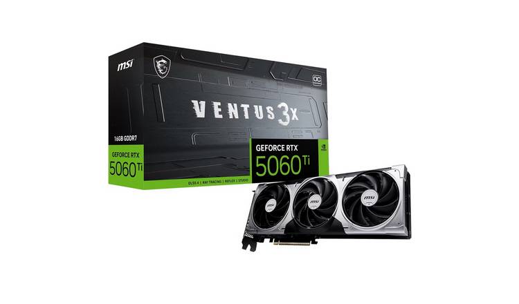 MSI GeForce RTX 5060 Ti 16GB Ventus 3X Graphics Card