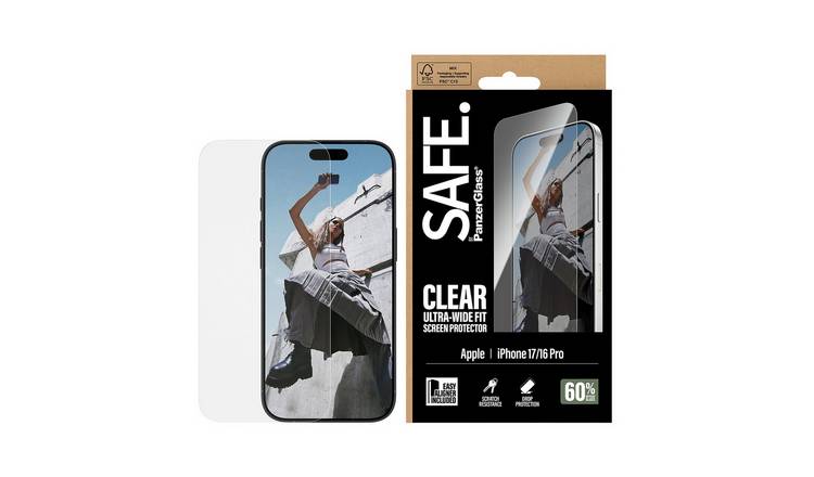 SAFE. By PanzerGlass iPhone 17/16 Pro Screen Protector