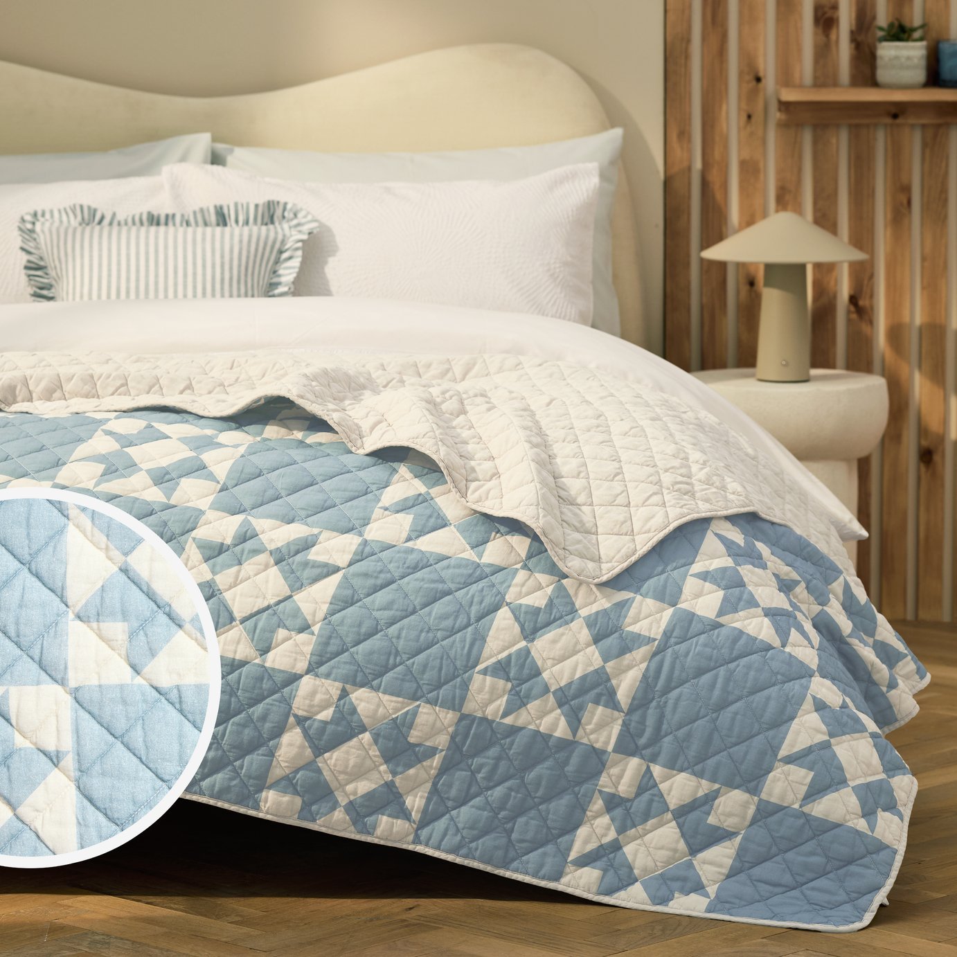 Quilted Motif Bedspread 200x220cm