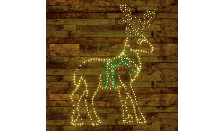 Premier 1.04m Twinkling Flexibright LED Reindeer