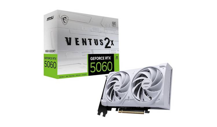 MSI GeForce RTX 5060 Ventus 2X OC White 8GB Graphics Card