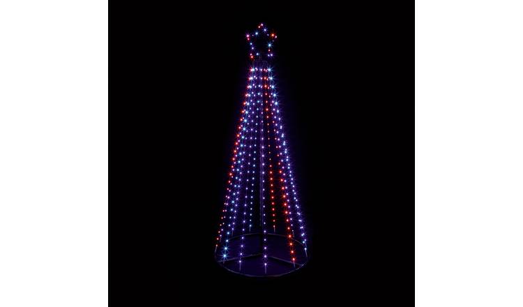 Premier Multi Action Flexibright LEDs Pyramid Christmas Tree
