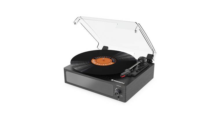 Oakcastle TT100 Belt-Drive Turntable Record Player - Black