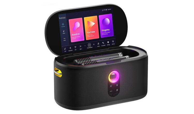 Ikarao Shell S1 Smart Speaker Karaoke - Black