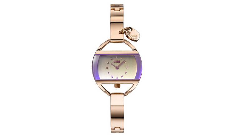 STORM Temptress Charm Violet Stainless Steel Bracelet Watch