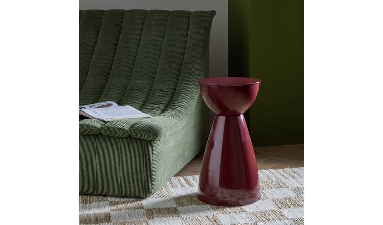Habitat Mel Side Table - Dark Red
