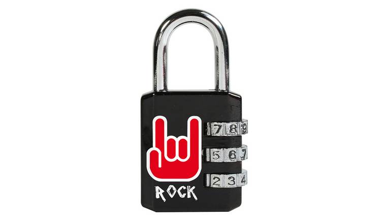 Master Lock 1509EURDROCK Combination Padlock with Pattern