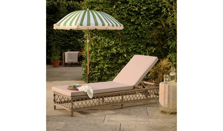 Argos Home Palermo Sun Lounger - Natural