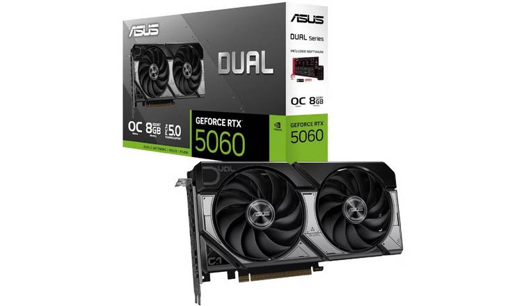 ASUS Dual GeForce RTX 5060 OC 8GB Graphics Card