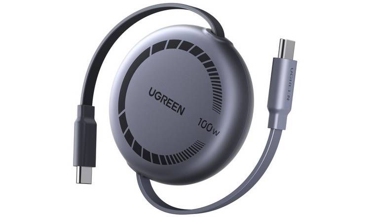 UGREEN Nexode 100W Retractable USB-C Cable - Grey