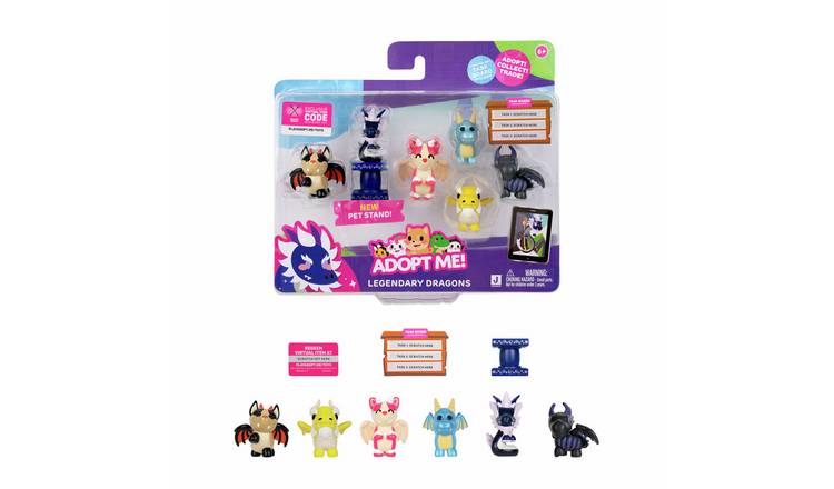 Adopt Me 6 Figure 2 Inch Legendary Dragons Collectible Pack
