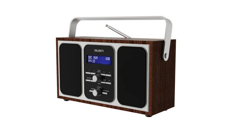 Majority Girton Portable DAB/DAB+/FM Radio - Walnut