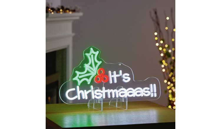 Premier 45cm  Lit Christmaaas Neon Sign