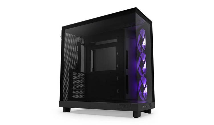 NZXT H6 Flow RGB Mid Tower Computer Case - Black