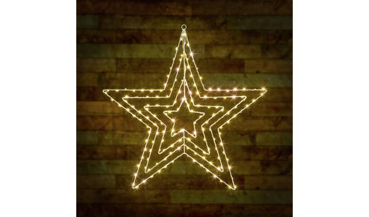Premier Multi Action Microbright Star Christmas Lights
