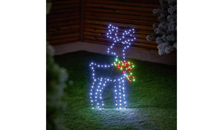 Premier 60cm Twinkling FlexiBrights Reindeer with 164 LEDs