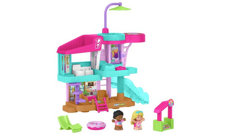 Little People Barbie Beach House Toddler Playset & Figures