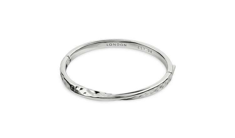 Radley Silver Plated Hammered Bangle