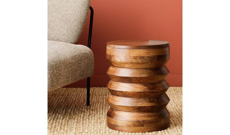 Habitat Marx Side Table - Walnut