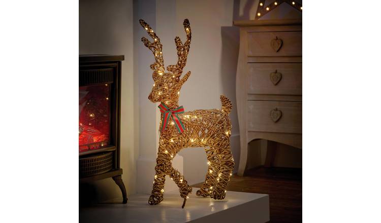 Premier 66cm Multi Action Outdoor Walking Reindeer 80 LEDs