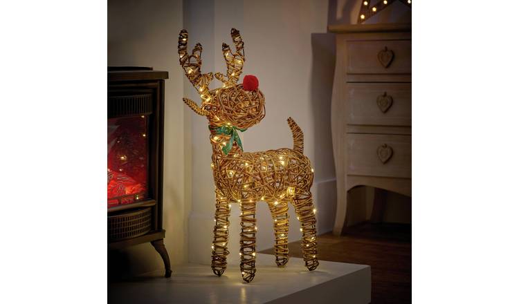 Premier Multi Action 80 LEDs Outdoor Big Nose Reindeer