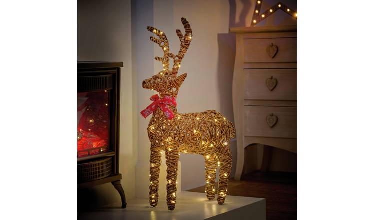 Premier 70cm Multi Action Outdoor Standing Reindeer 80 LEDs