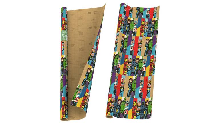 Eco Nature Disney Marvel Avengers Wrapping Paper - Pack of 2