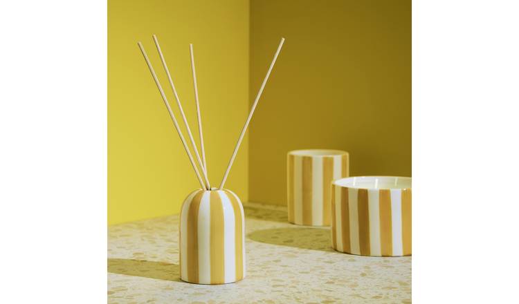 Habitat 150ml Ceramic Reed Diffuser - Wild Basil & Lemon