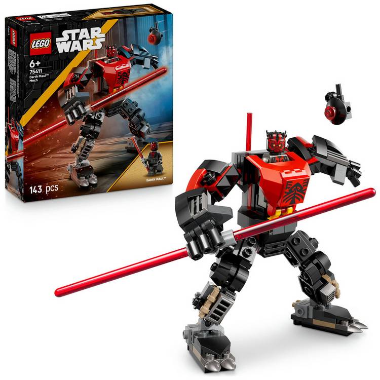 LEGO Star Wars Darth Maul Mech Building Toy for Kids 75411 0