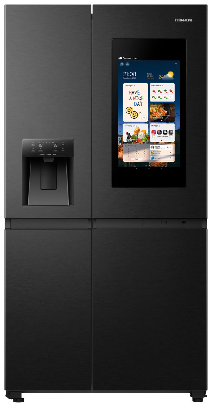 Hisense RS9P628GPFE American Fridge Freezer - Black