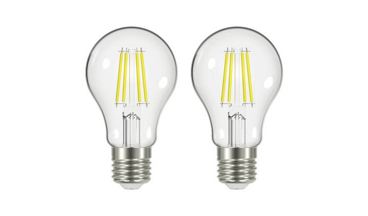 Argos Home 5.9W LED Dimmable E27 Light Bulb - 2 Pack