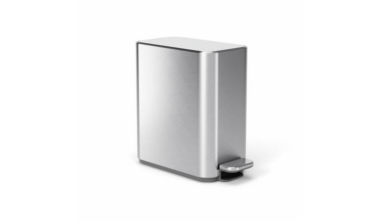 Simplehuman 5L Slim Bathroom Pedal Bin - Stainless Steel