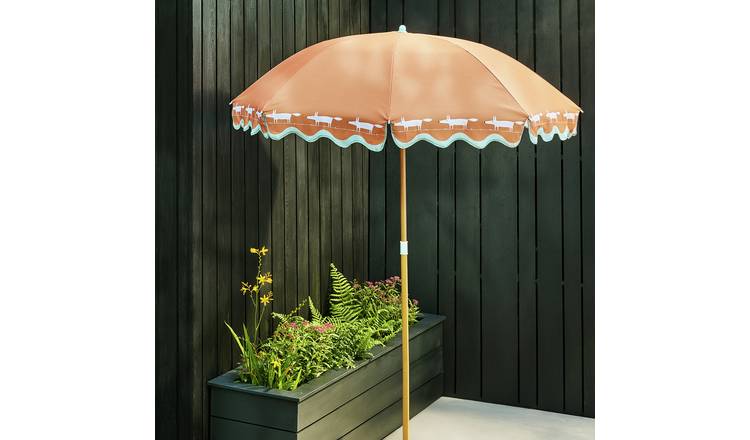 Habitat x Scion 1.6m Garden Parasol - Mr. Fox Print