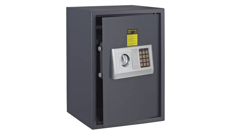 Home 35cm Tall Electronic Steel Safe with Shelf