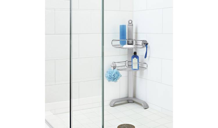 Simplehuman Corner Shower Caddy - Stainless Steel