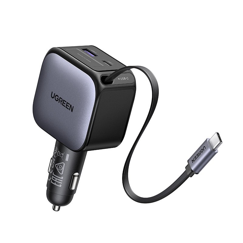 Buy UGREEN 90W Car Charger with 60W Retractable USB-C Cable | Mobile phone  chargers