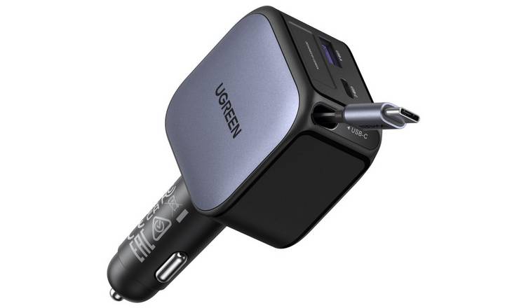 UGREEN 90W Car Charger with 60W Retractable USB-C Cable
