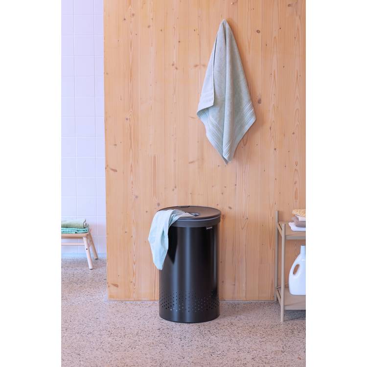 Brabantia 60 Litre Laundry Container Bin - Black 0