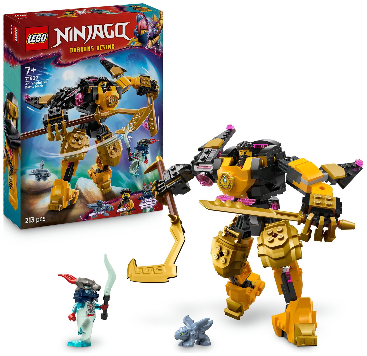 uyo Buy LEGO NINJAGO Arin's Spinjitzu Battle Mech Toy Set 71839 | LEGO