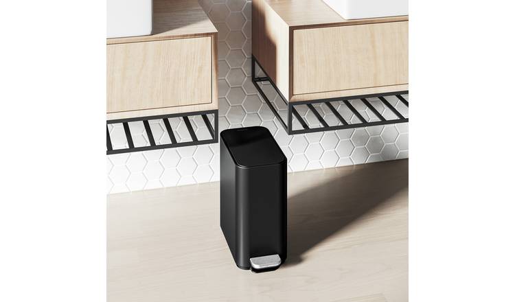 Simplehuman 5L Slim Bathroom Pedal Bin - Black