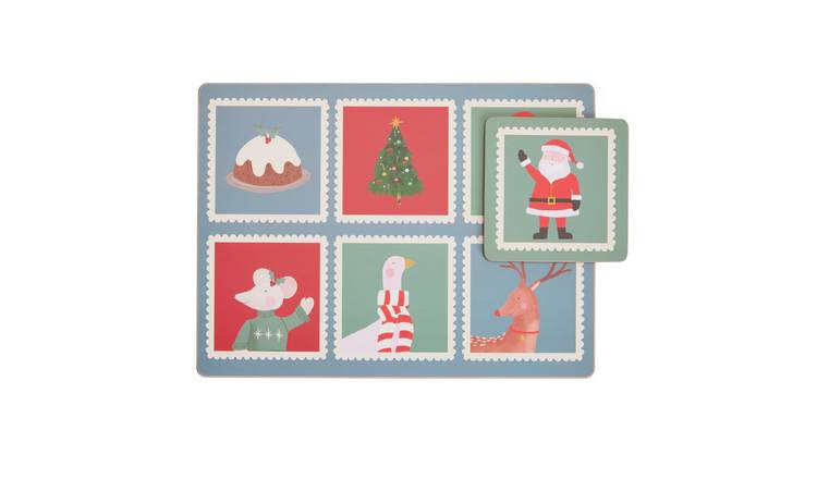 Argos Home Crockback Set of 4 Placemats & Coasters Set