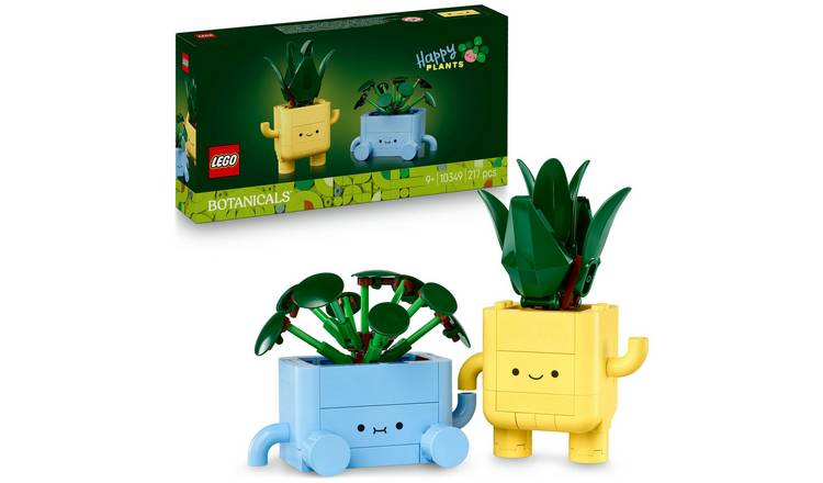 LEGO Botanicals Happy Plants Home Decor Building Set 10349