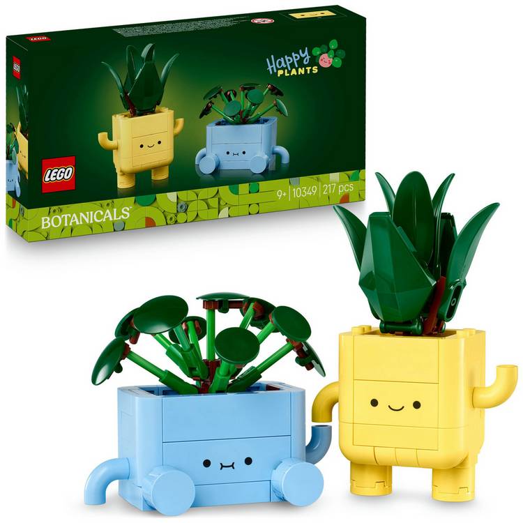 LEGO Botanicals Happy Plants Home Decor Building Set 10349 0