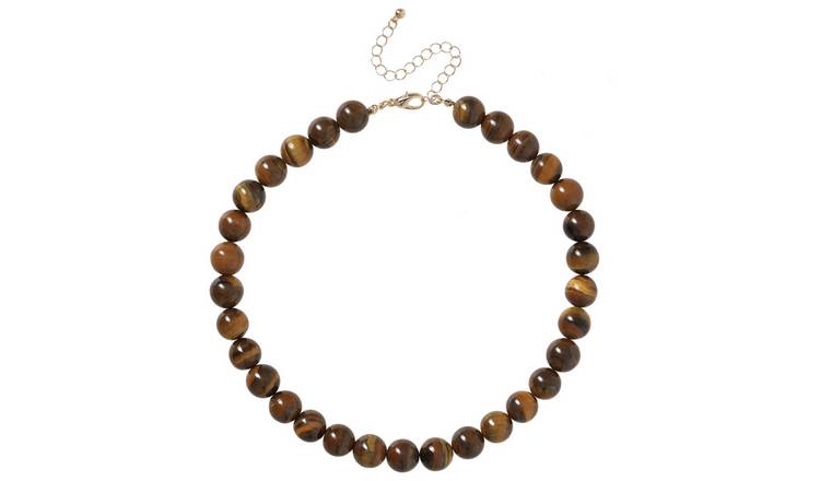 Liars & Lovers Tigers Eye Brown Beaded Necklace