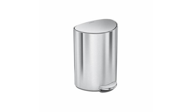 Simplehuman 6L Round Bathroom Pedal Bin - Stainless Steel