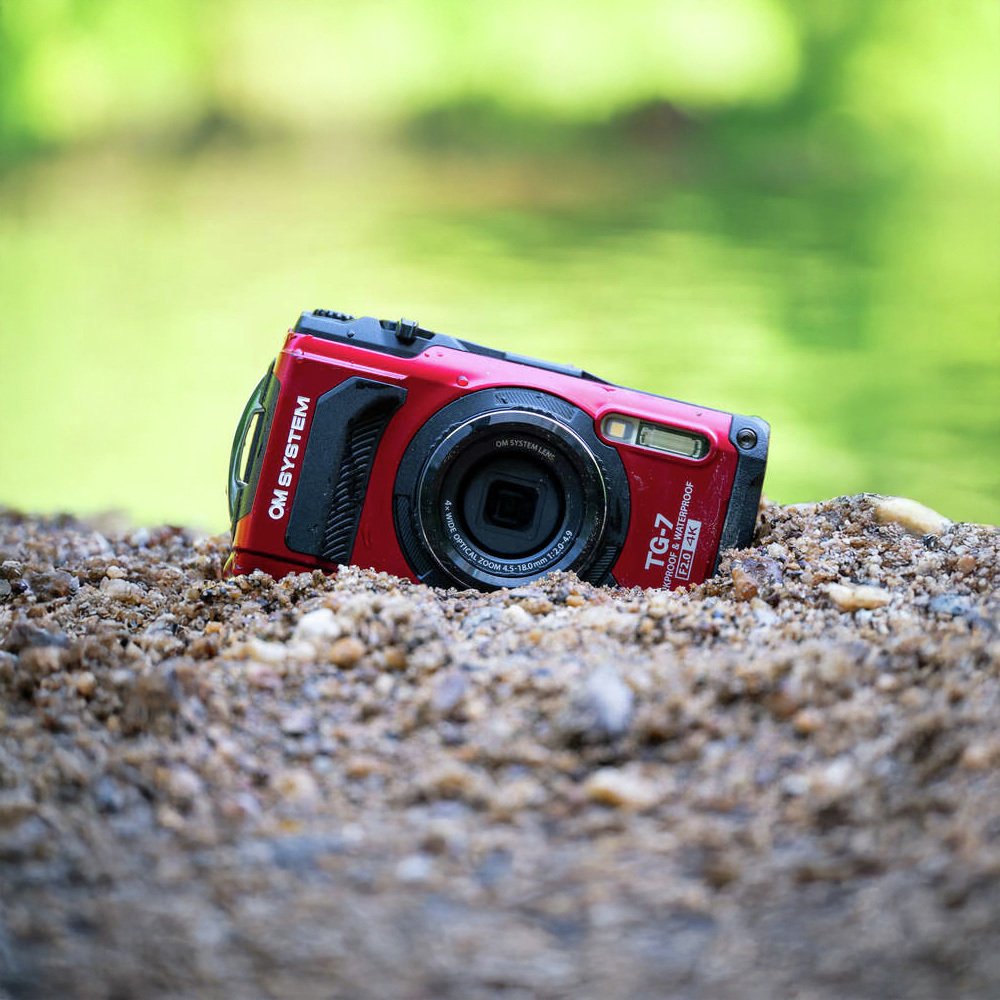 Buy OM System TG-7 12MP 4X Zoom Camera - Red | Compact digital