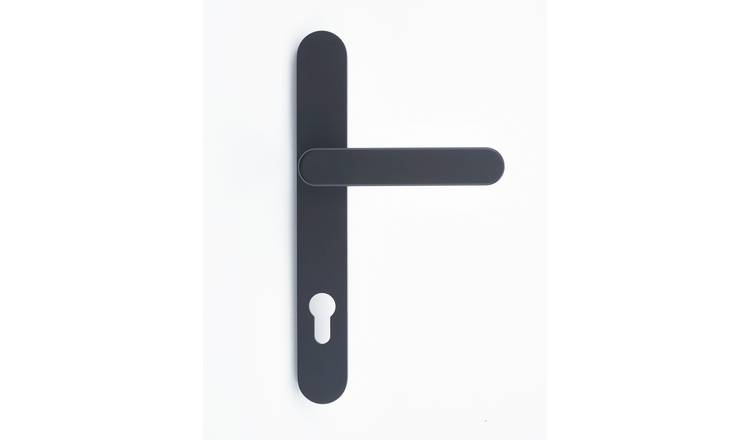 Yale Backplate Door Handle - Matte Black